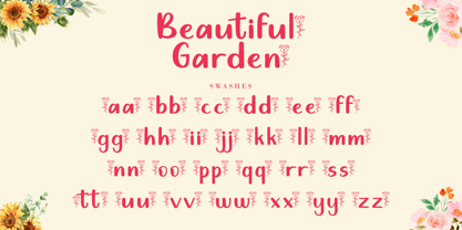 Beautiful Garden Font Poster 10