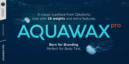 Aquawax Pro Font Poster 1