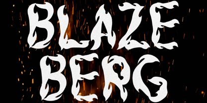 Blazeberg Font Poster 1