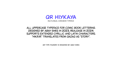 QR Hiykaya Font Poster 8