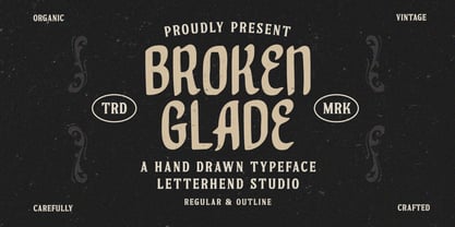 Broken Glade Font Poster 1