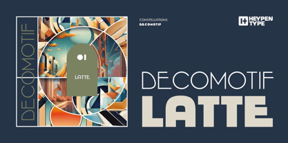 Decomotif Latte Font Poster 1