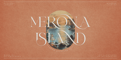 Merona Island Font Poster 1