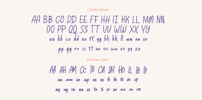 CAS Red Ink Font Poster 13