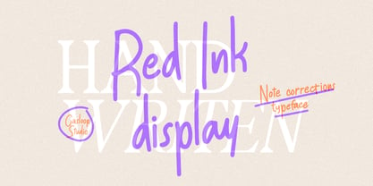 CAS Red Ink Font Poster 1