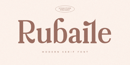 Rubaile Font Poster 1