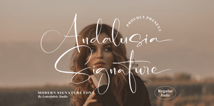 Andalusia Signature Font Poster 1