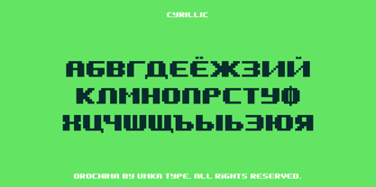 Orochima Font Poster 5