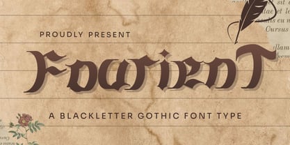 Fourient Font Poster 1