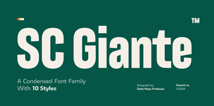 SC Giante Font Poster 1