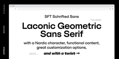 SFT Schrifted Sans Police Poster 2
