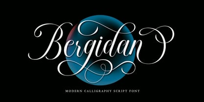 Bergidan Font Poster 1