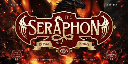 BTD Seraphon Typeface Font Poster 1