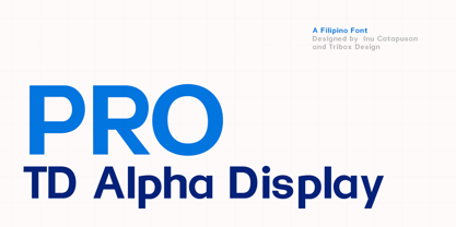TD Alpha Pro Font Poster 1