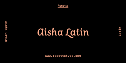 Aisha Latin Font Poster 1
