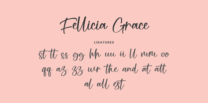 Fellicia Grace Font Poster 9