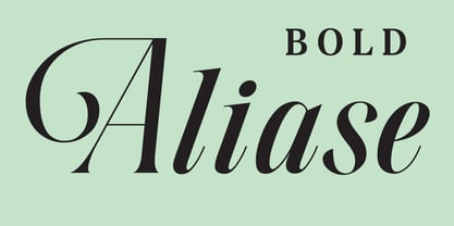 Aliase Font Poster 2