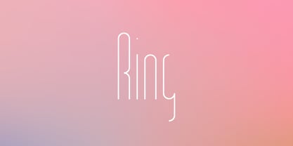 Ring Legs Font Poster 1