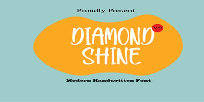 Diamond Shine Font Poster 1