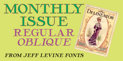 Monthly Issue JNL Font Poster 1