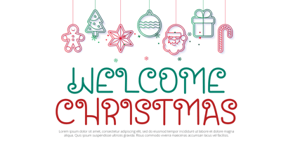 Santa House Font Poster 2