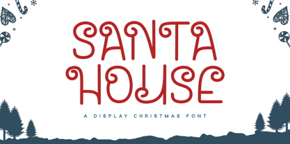 Santa House Font Poster 1