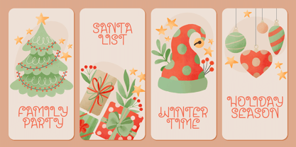 Santa House Font Poster 6