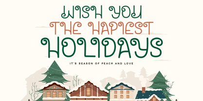 Santa House Font Poster 4