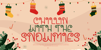 Santa House Font Poster 5