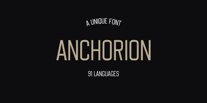 Anchorion Font Poster 10