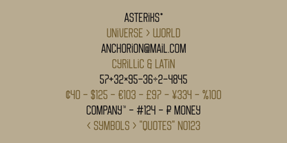 Anchorion Font Poster 8