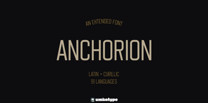Anchorion Font Poster 1