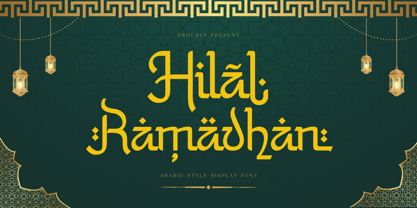 Hilal Ramadhan Font Poster 1
