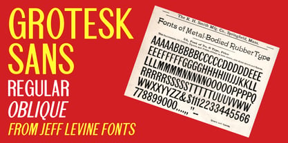 Grotesk Sans JNL Font Poster 1