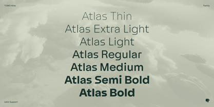 Atlas Font Poster 2