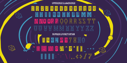 Spectrum Spiral Font Poster 11