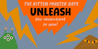 Meowtant Kittens Font Poster 5