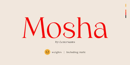 Mosha Variable Font Poster 1