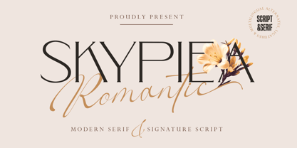 Skypiea Romantic Font Poster 1