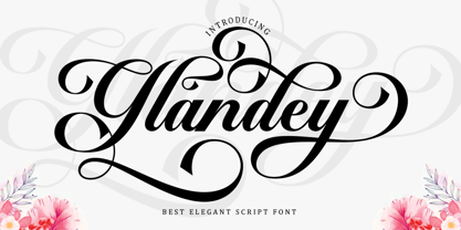 Glandey Font Poster 1