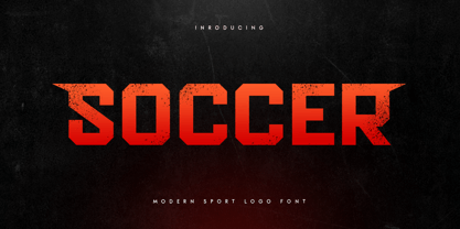 Soccer SS Font Poster 1