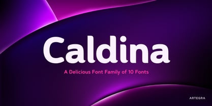 Caldina Font Poster 1