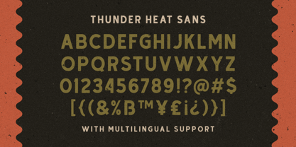 Thunder Heat Font Poster 6