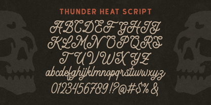 Thunder Heat Font Poster 7