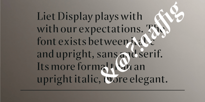 Liet Display Font Poster 4