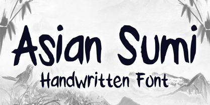 Asian Sumi Font Poster 1