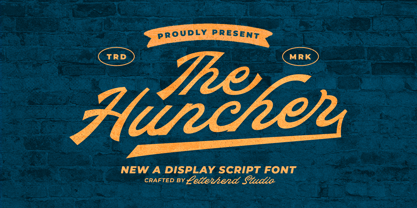 The Huncher Font Poster 1