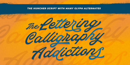 The Huncher Font Poster 2