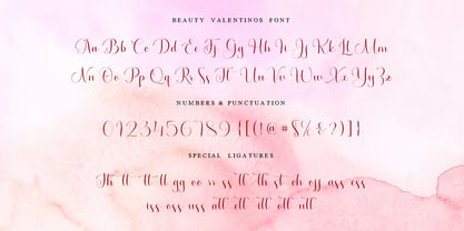Beauty Valentinos Font Poster 10