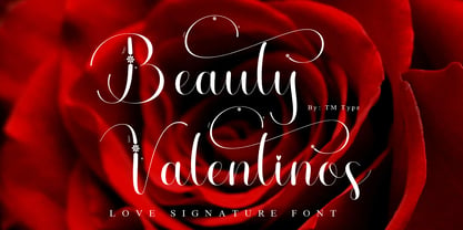 Beauty Valentinos Font Poster 1